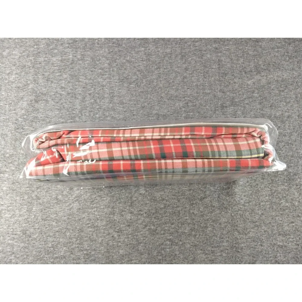Ralph‎ Lauren Home King Flat Sheet 100% Cotton Jack Plaid Multicolor NIP NEW